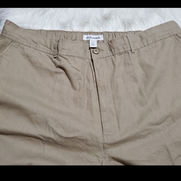 NWT Amazon Essentials Men's Big & Tall Linen Blend Khaki Pants -DXL Size 1X x 30 - Picture 6 of 7